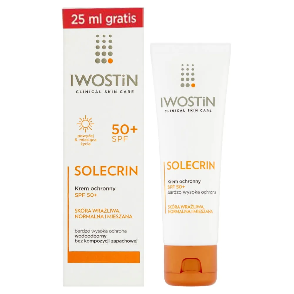 Iwostin Solecrin, krem ochronny SPF 50+, 75 ml