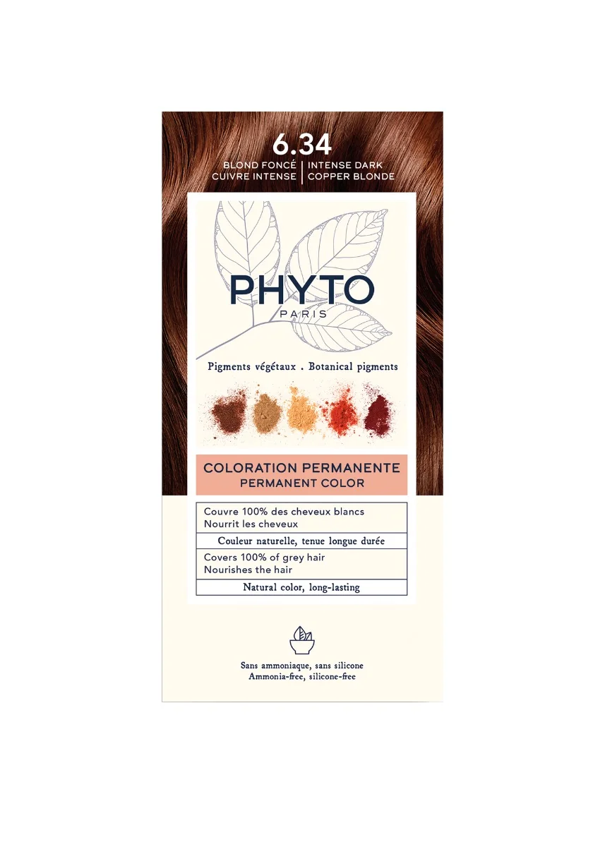 Phyto Color farba do włosów, 6.34 intensywny wiśniowy ciemny brąz, 112 ml