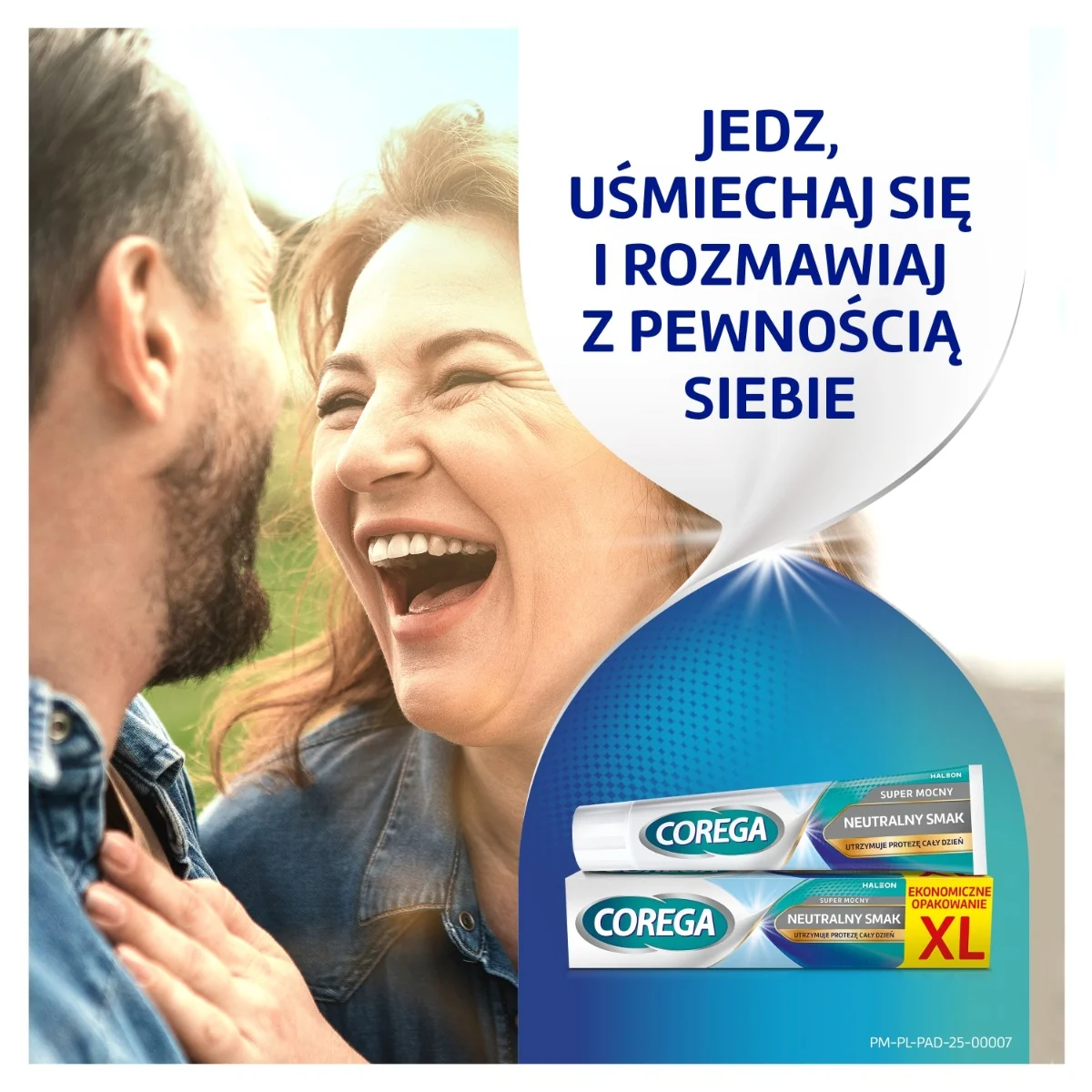 Corega Super Mocny XL krem mocujący do protez zębowych, smak neutralny, 70 g
