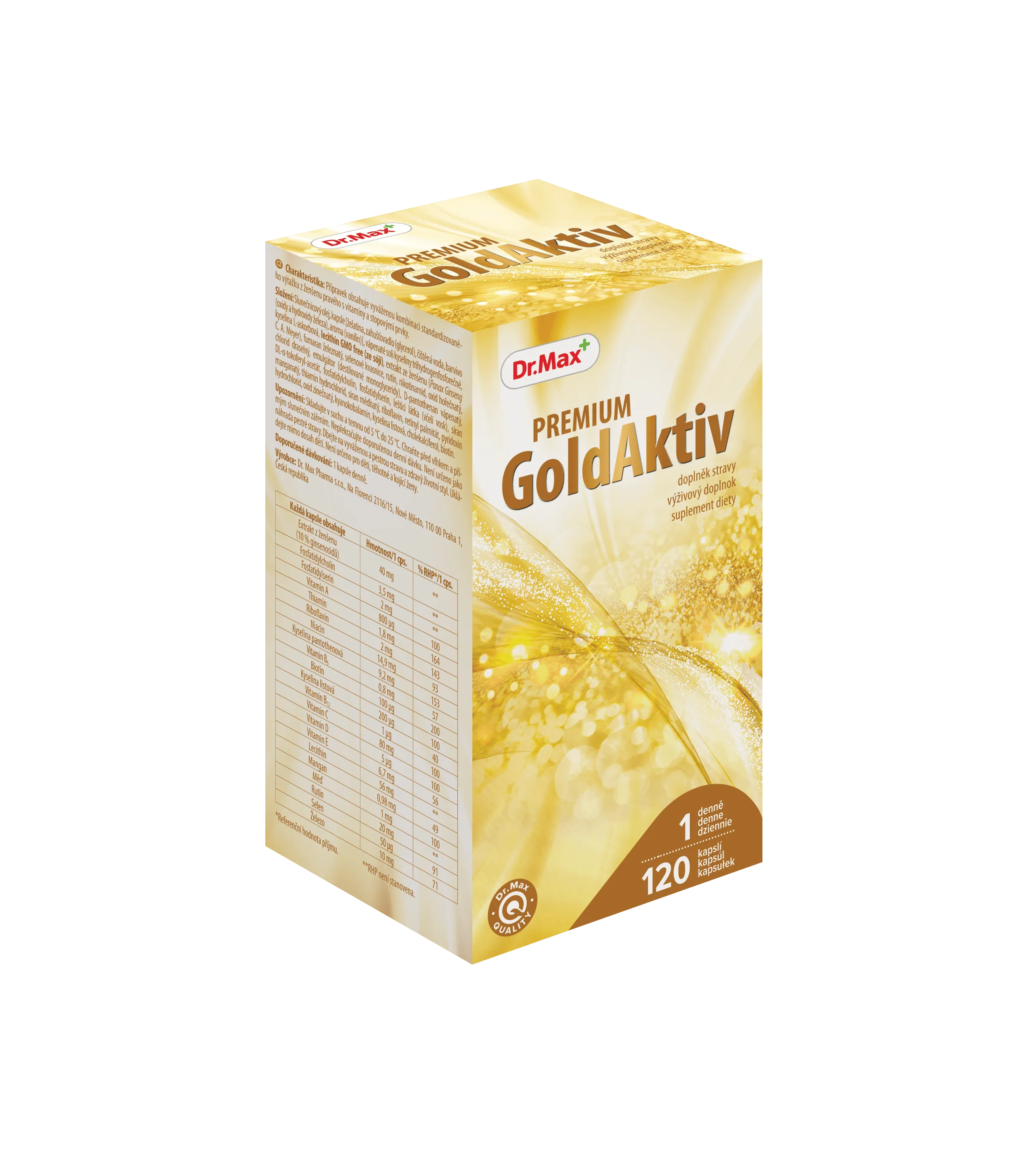 Goldaktiv Premium Dr.Max, suplement diety, 120 kapsułek