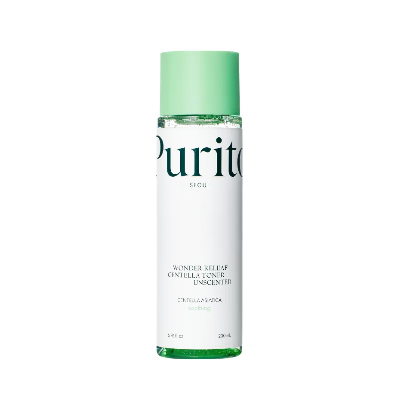 Purito Wonder Releaf Centella bezzapachowy toner z ekstraktem z wąkroty azjatyckiej, 200 ml