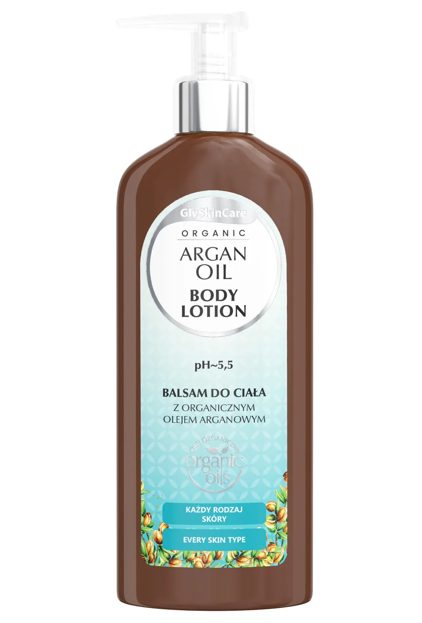 Equalan GlySkinCare Organic Argan Oil, balsam do ciała z olejem arganowym, 250 ml