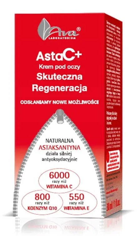 Ava Asta C+, skuteczna regeneracja, krem pod oczy, 15 ml