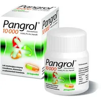 Pangrol 10 000, 10 000 j.Ph.Eur. lipazy, 20 kapsułek