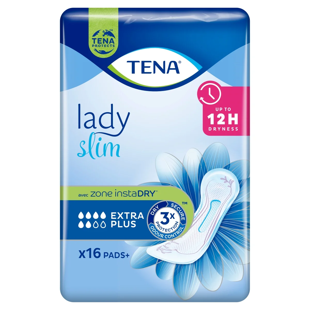 TENA Lady Slim wkładki chłonne Extra Plus, 16 sztuk