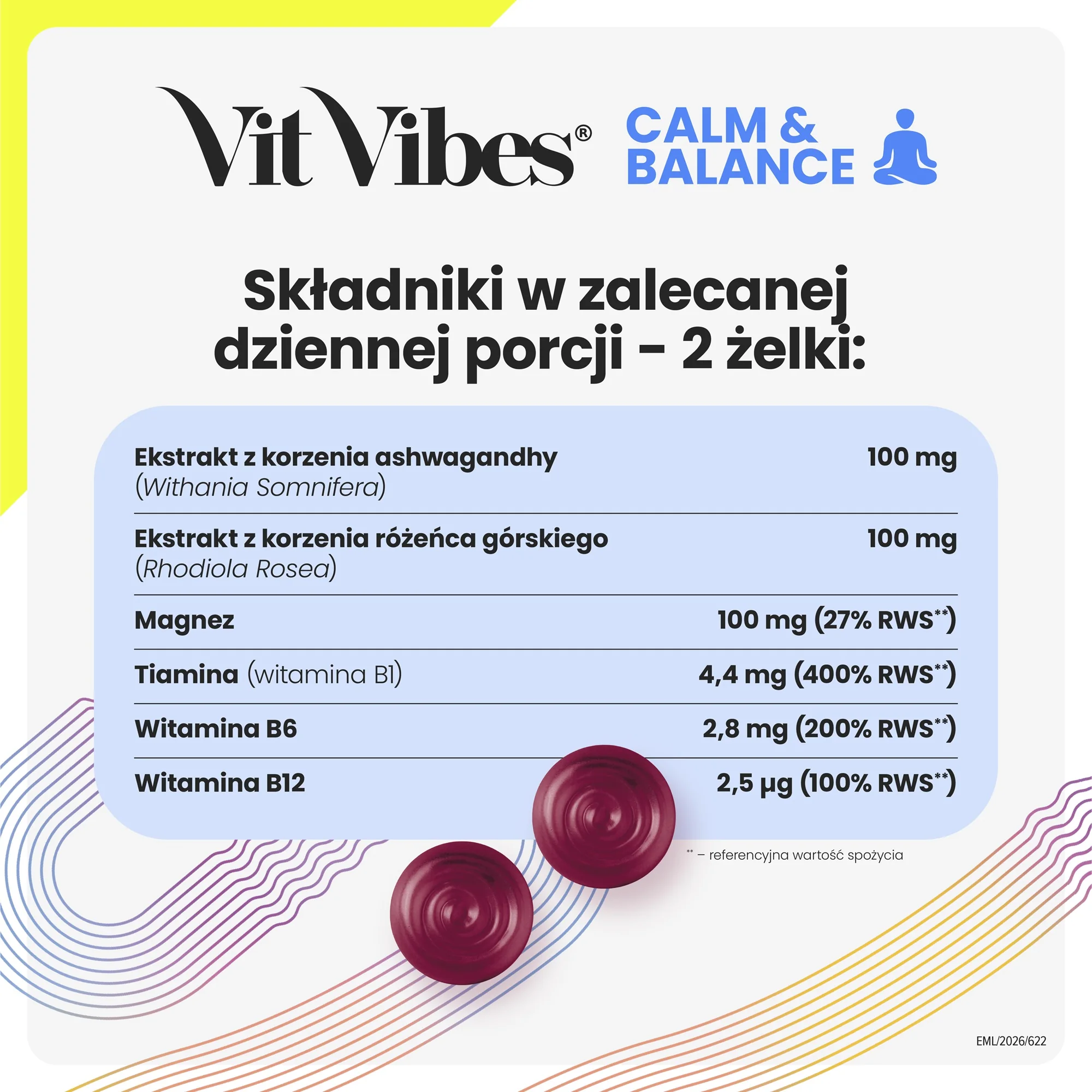 Vit Vibes® Calm & Balance 60 żelek