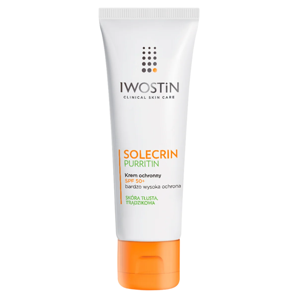 Iwostin Solecrin Puritin krem ochronny dla skóry tłustej i trądzikowej, SPF 50 +, 50 ml
