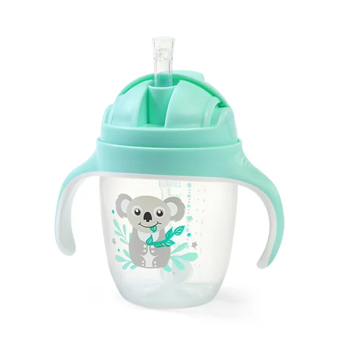Babyono kubek niekapek z obciążoną słomką Koala, 240 ml