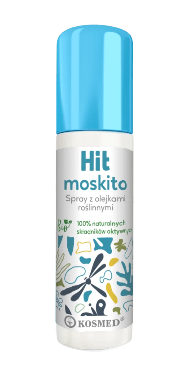 Kosmed Hit Moskito spray przeciw komarom, kleszczom i meszkom, powyżej 1 roku życia, 100 ml