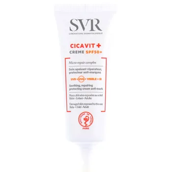 SVR Cicavit+ CremeSPF50+, krem kojąco-regenerujący, przeciw powstawaniu plam, 40 ml 