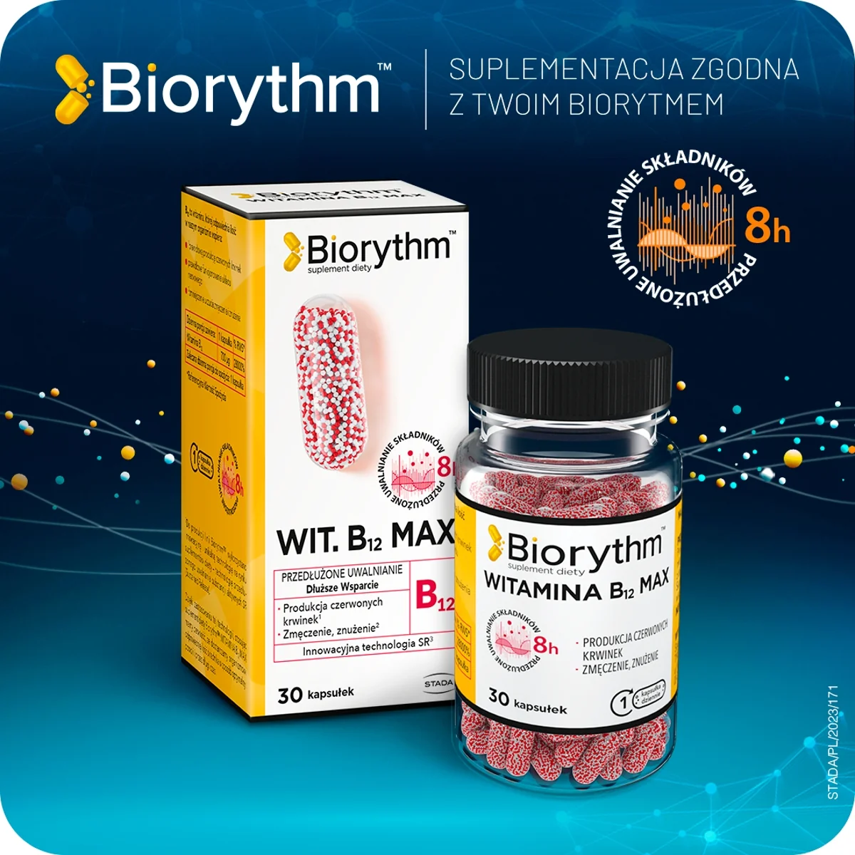 BIOrythm Witamina B12 Max 30 kapsułek