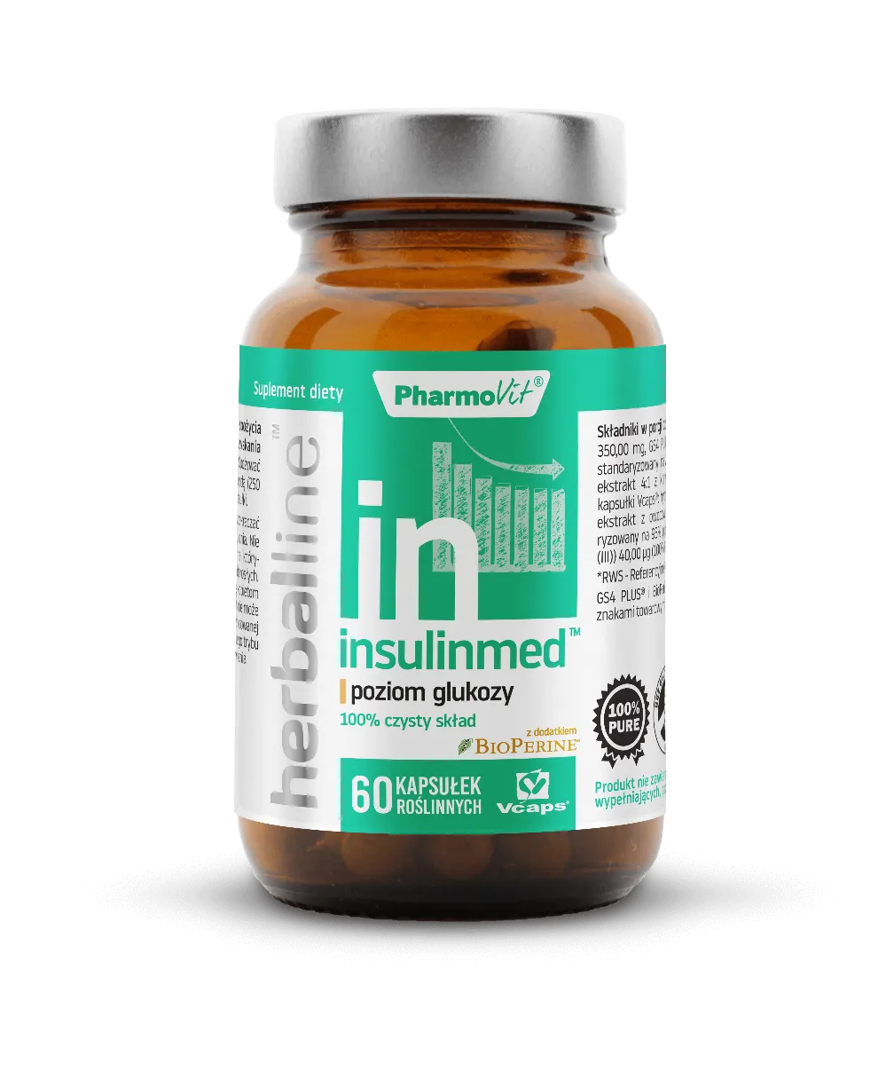 Pharmovit insulinmed poziom glukozy, suplement diety, 60 kapsułek