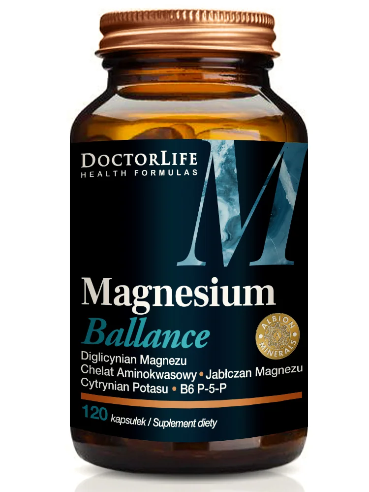 Doctor Life Magnesium Ballance B6 suplement diety, 120 kapsułek