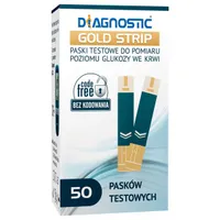 Test Diagnostic Gold Strip, test paskowy, 50 sztuk