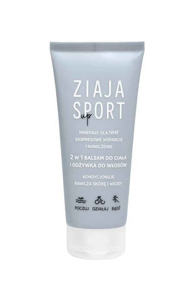 Ziaja Sport 2 w 1 balsam do ciała i odżywka do włosów, 200 ml