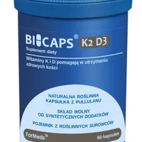 ForMeds Bicaps K2 D3, suplement diety, 60 kapsułek
