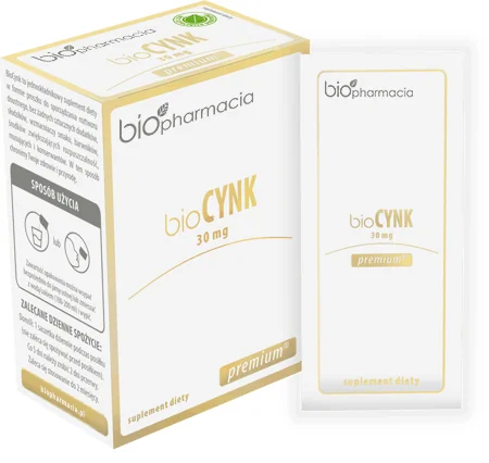 Biofarmacja bioCynk 30 mg 20 saszetek