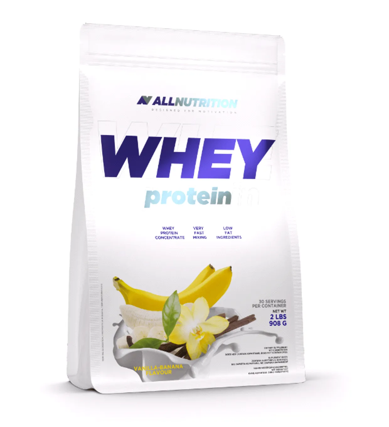 Allnutrition Whey Protein, suplement diety, smak waniliowy, 908 g