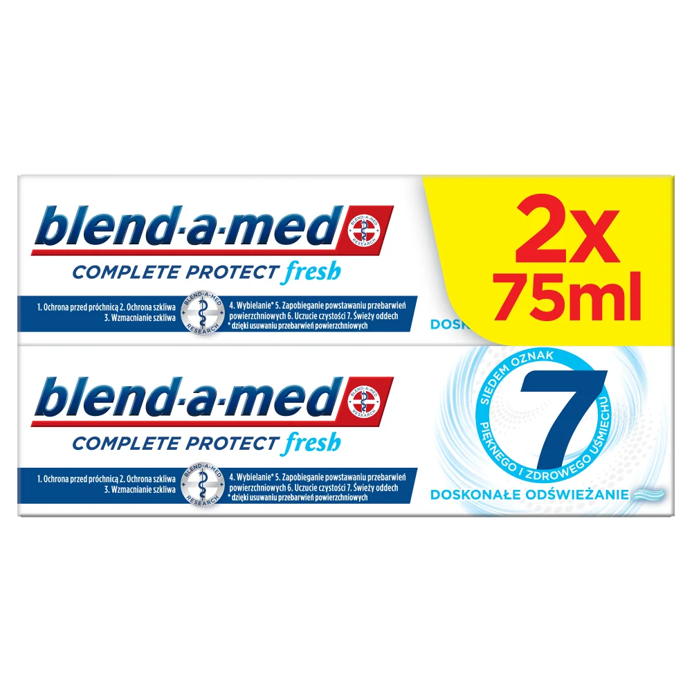 Blend-a-med Complete Protect 7 Extra Fresh pasta do zębów, 2x75 ml