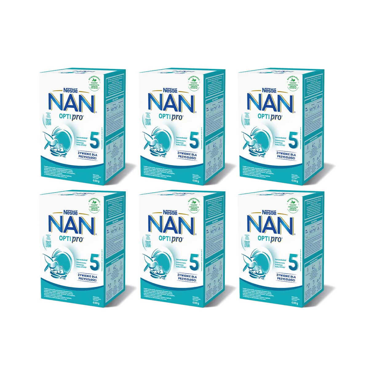 Nan Optipro 5 mleko modyfikowane dla dzieci po 2,5 roku, 6x650 g