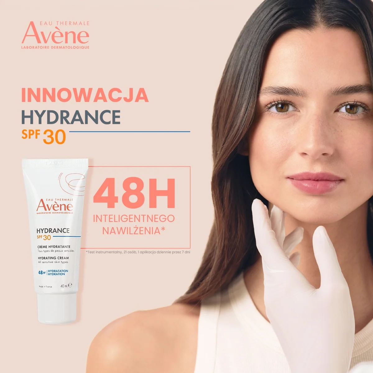 Avène Hydrance lekki krem nawilżający UV SPF 30, 40 ml