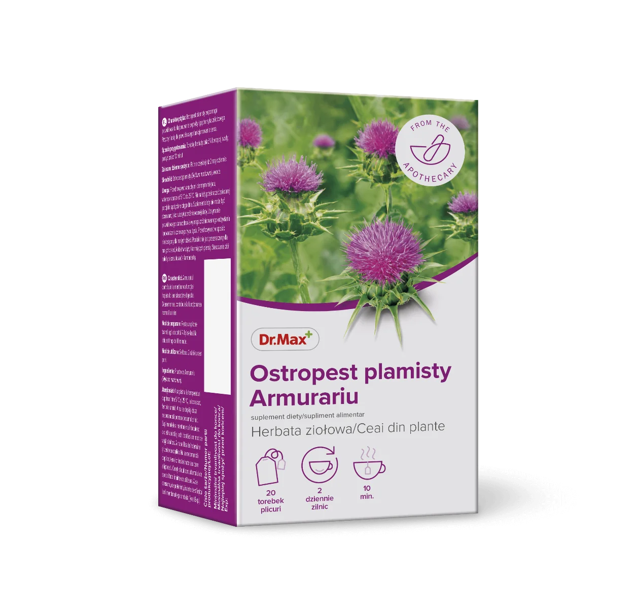 Dr.Max Ostropest plamisty zioła do zaparzania, 20 saszetek