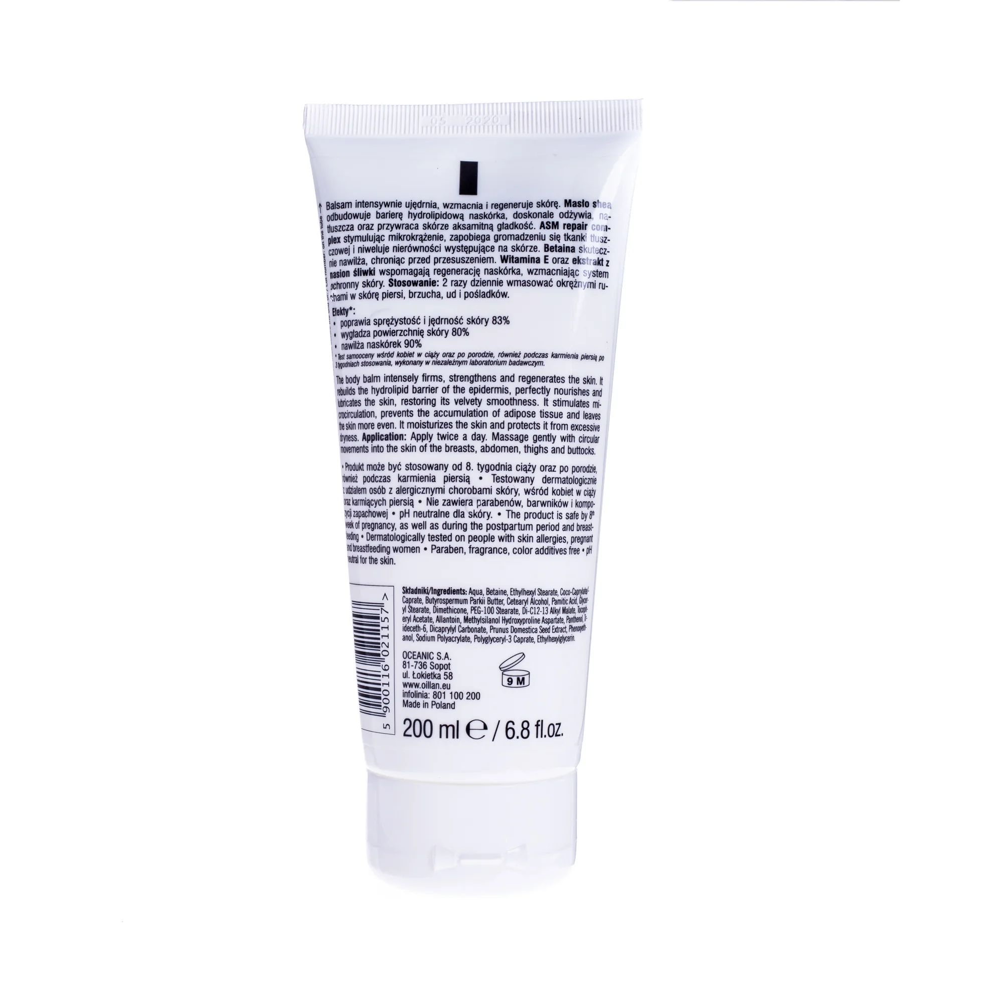 Oillan Mama aktywnie ujędrniający balsam do ciała, 200 ml