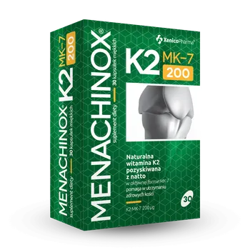 Menachinox K2-MK7 200 µg, suplement diety, kapsułka miękka, 30 sztuk 