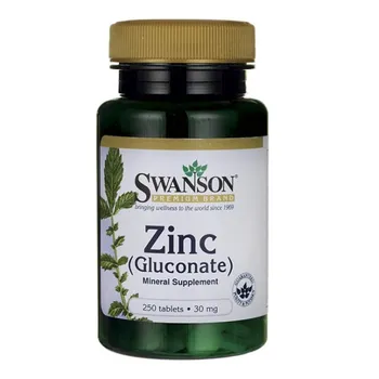 Swanson Zinc Gluconate, suplement diety, 250 tabletek 