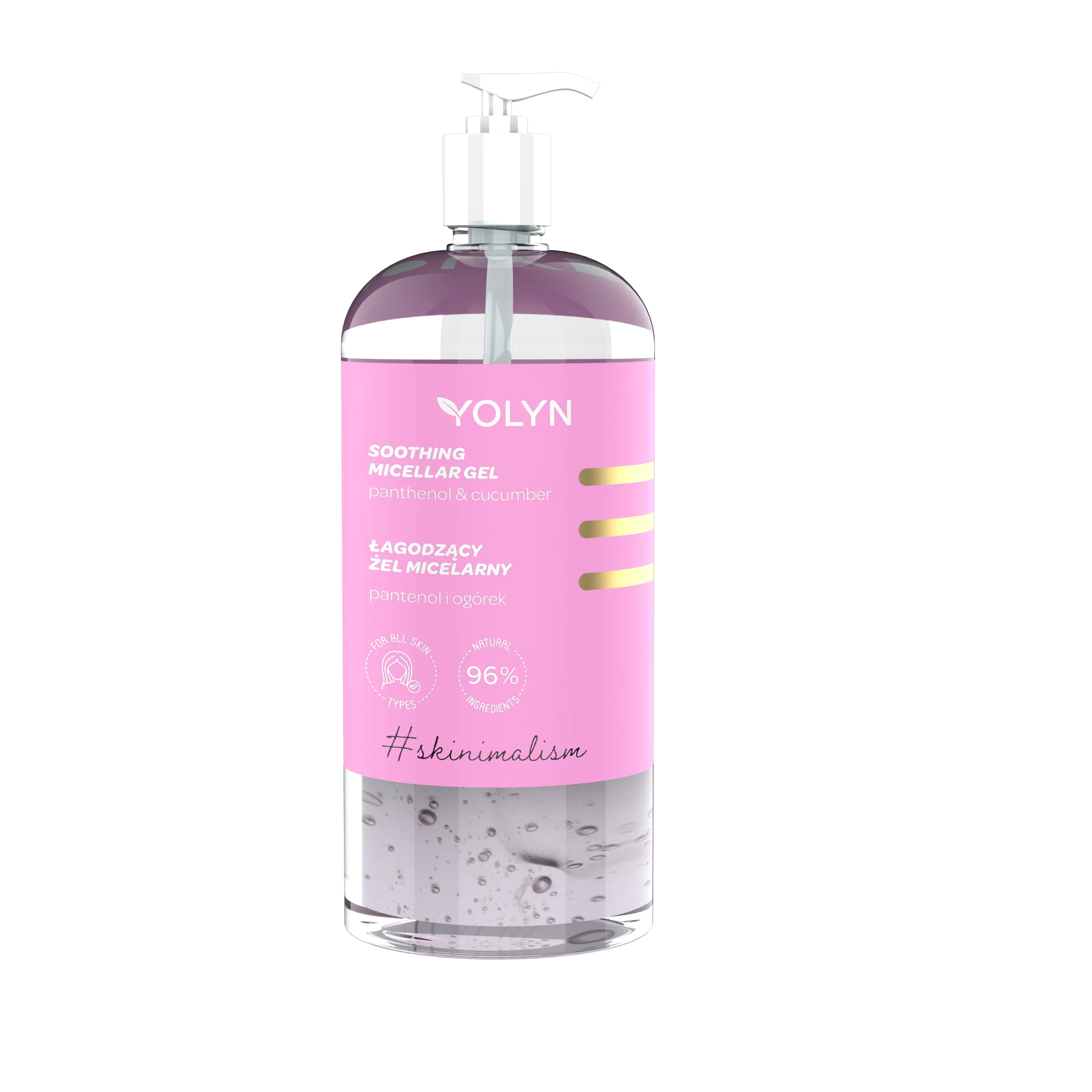Yolyn #skinimalism żel micelarny łagodzący, 500 ml