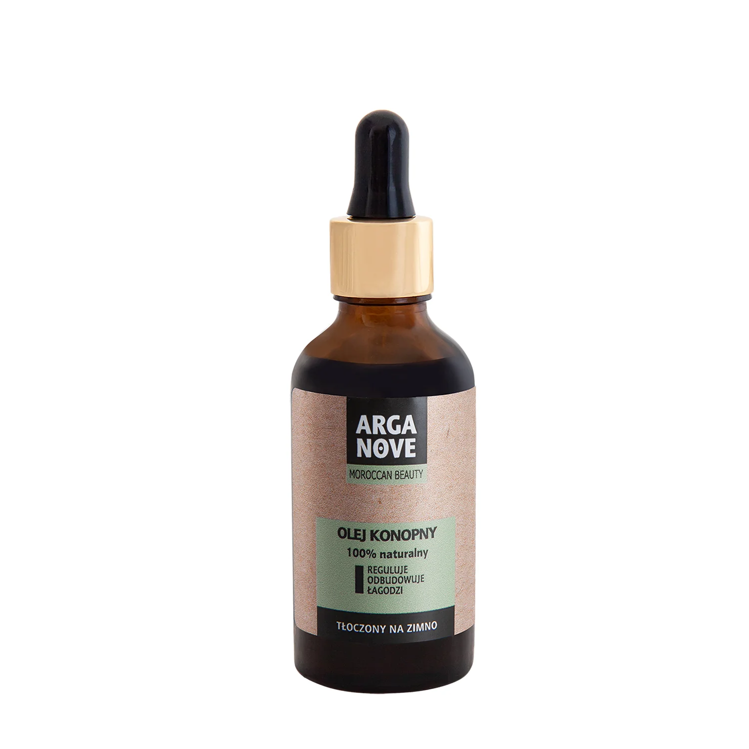 Arganove organiczny olej konopny nierafinowany, tłoczony na zimo 50 ml