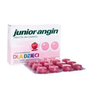 Junior-Angin, tabletki na gardło, smak truskawkowy, 36 sztuk