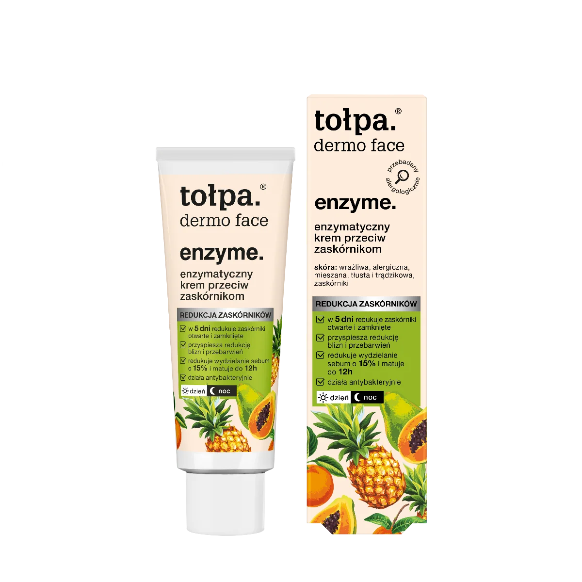Tołpa Dermo Face Enzyme enzymatyczny krem przeciw zaskórnikom, 40 ml