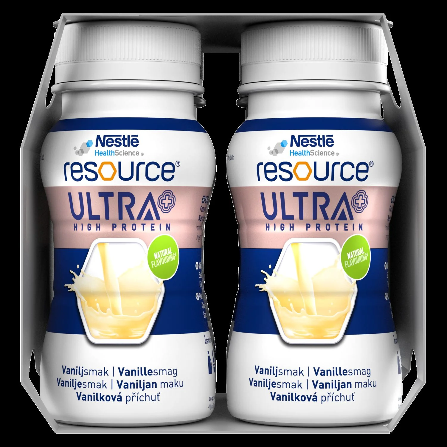 Nestlé Resource Ultra+ żywność specjalnego przeznaczenia smak waniliowy, 4 x 125 ml