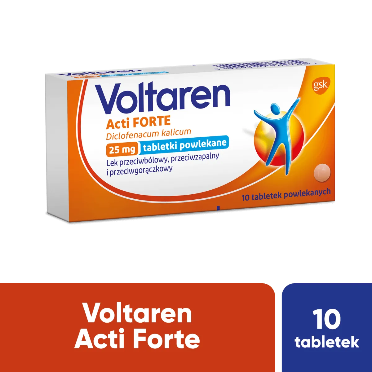 Voltaren Acti Forte, 25 mg, 10 tabletek 