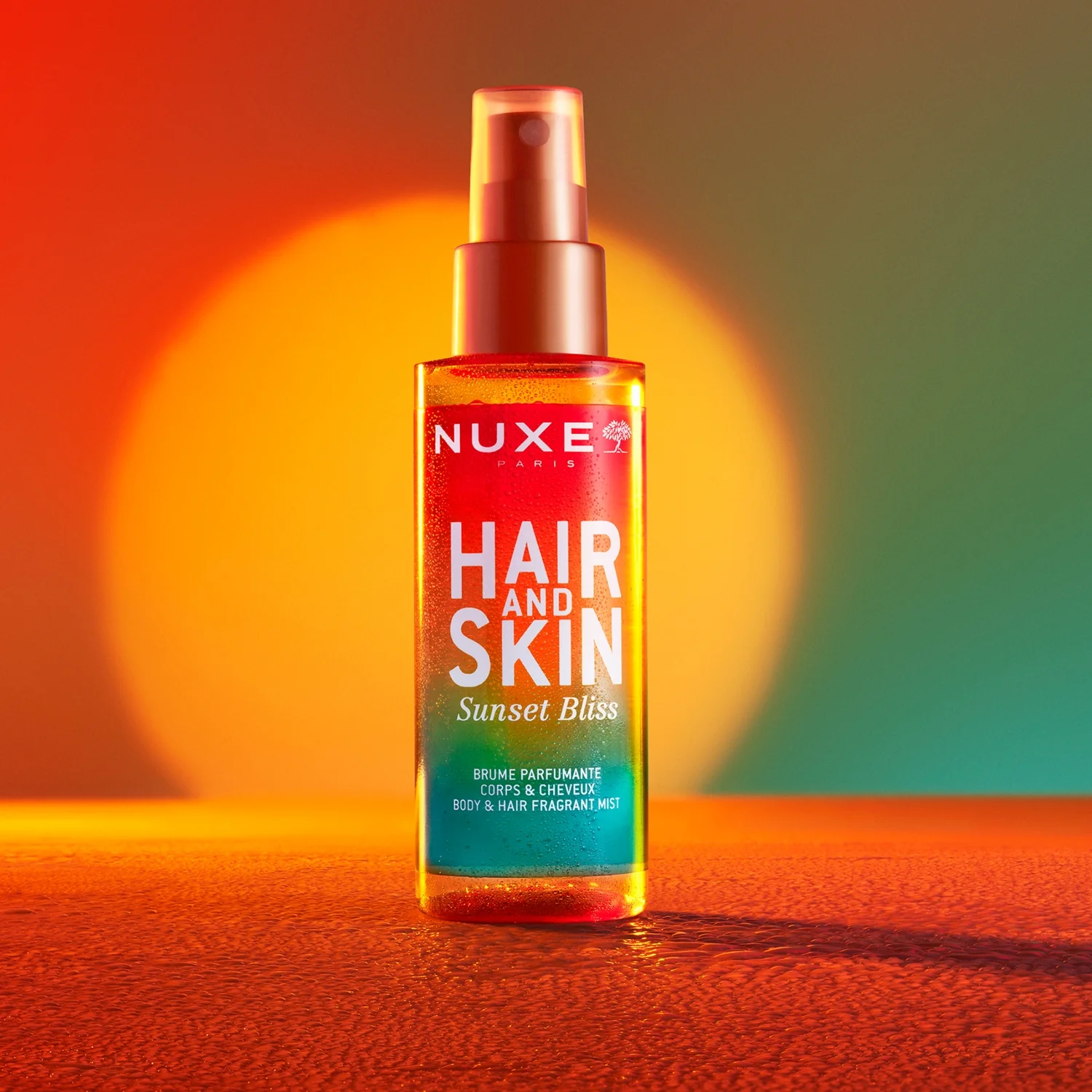 Nuxe Hair & Skin nawilżająca mgiełka do ciała i włosów Sunset Bliss, 100 ml