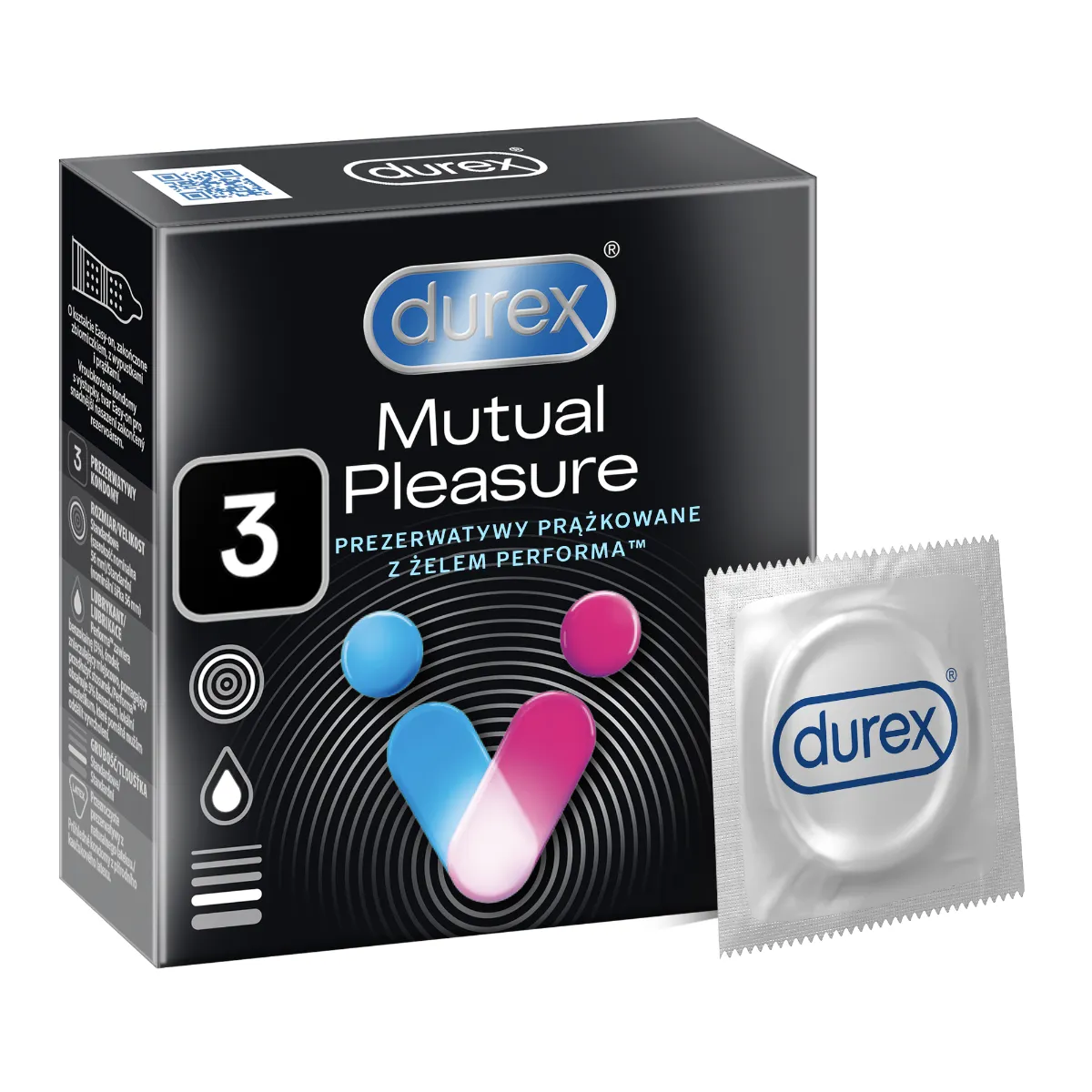 Prezerwatywy Durex Mutual Pleasure, 3 szt. 