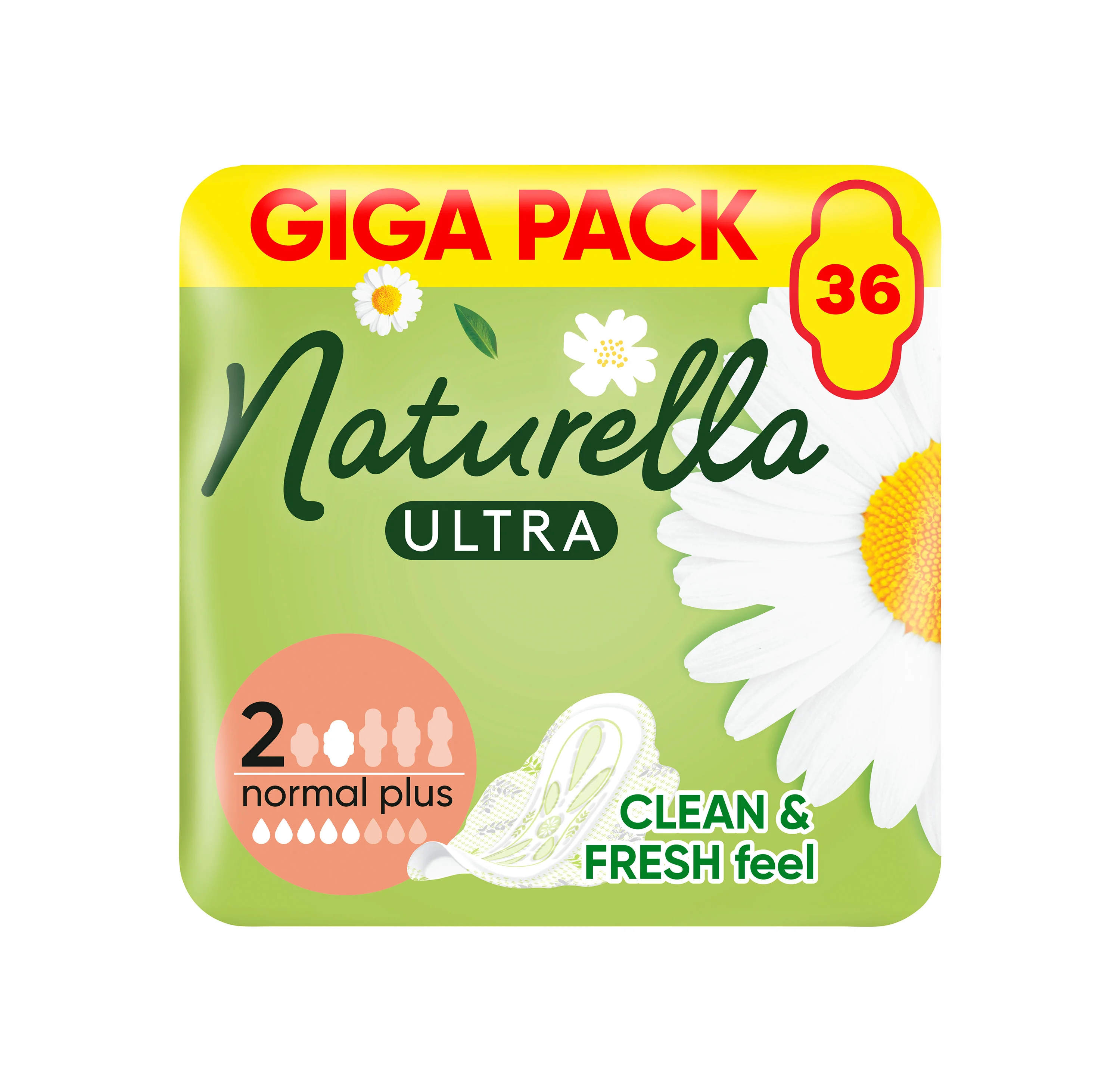 Naturella Ultra Normal Plus podpaski ze skrzydełkami rozmiar 2, 36 sztuk