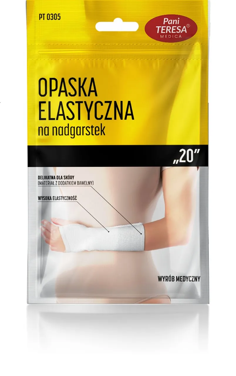 Pani Teresa, opaska elastyczna na nadgarstek, długa, rozmiar XL, 1 sztuka