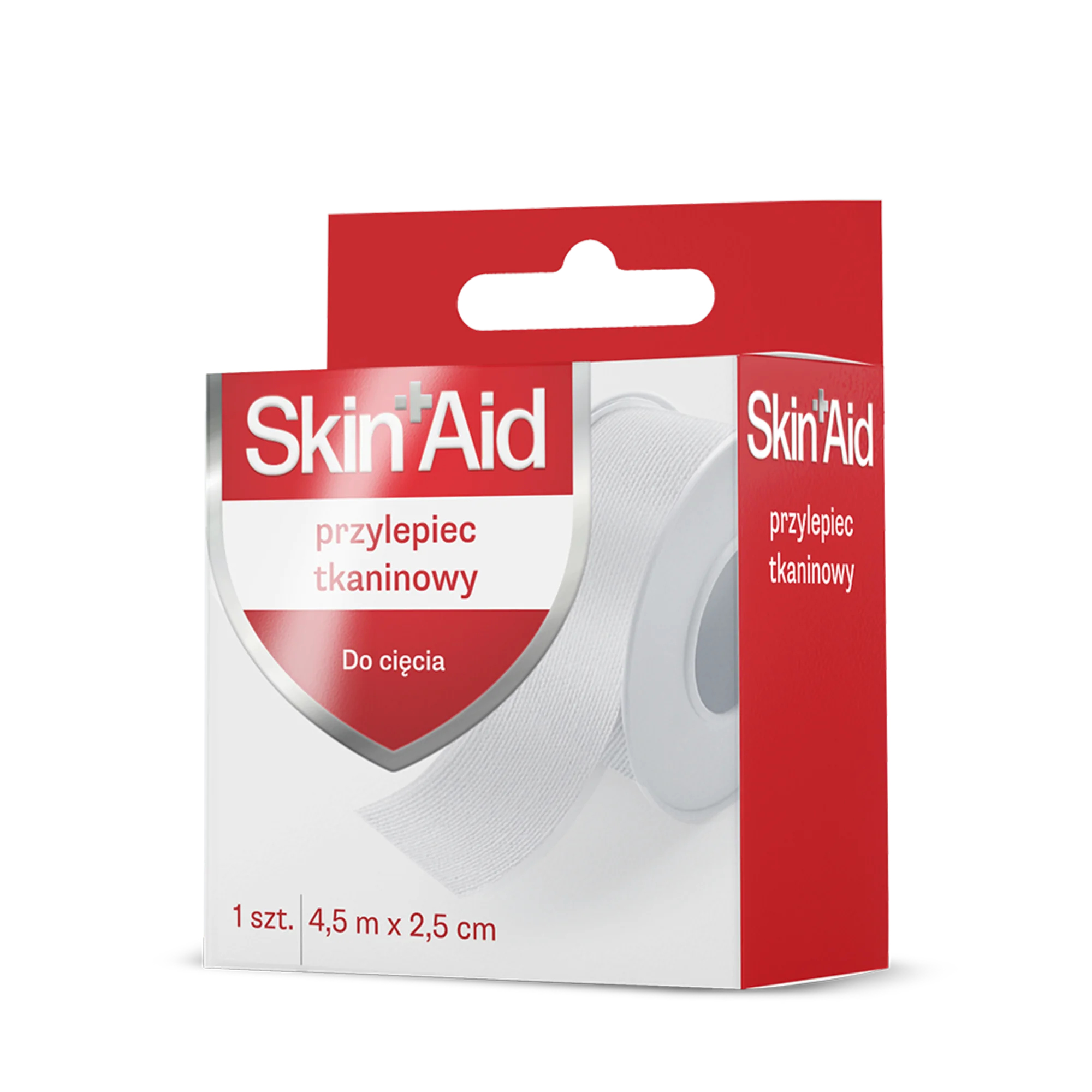 Skin Aid Przylepiec tkaninowy 4,5 m x 2,5 cm, 1 sztuka