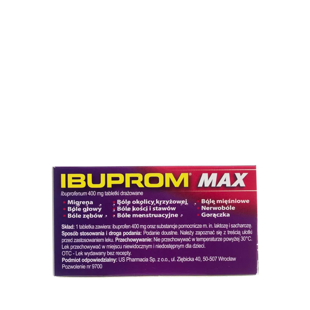 Ibuprom Max, 400 mg, 48 tabletek 