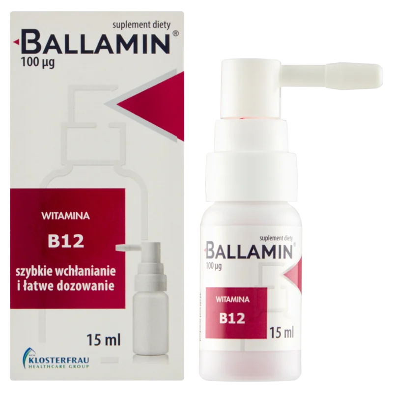 Ballamin spray do ust, suplement diety, 15 ml