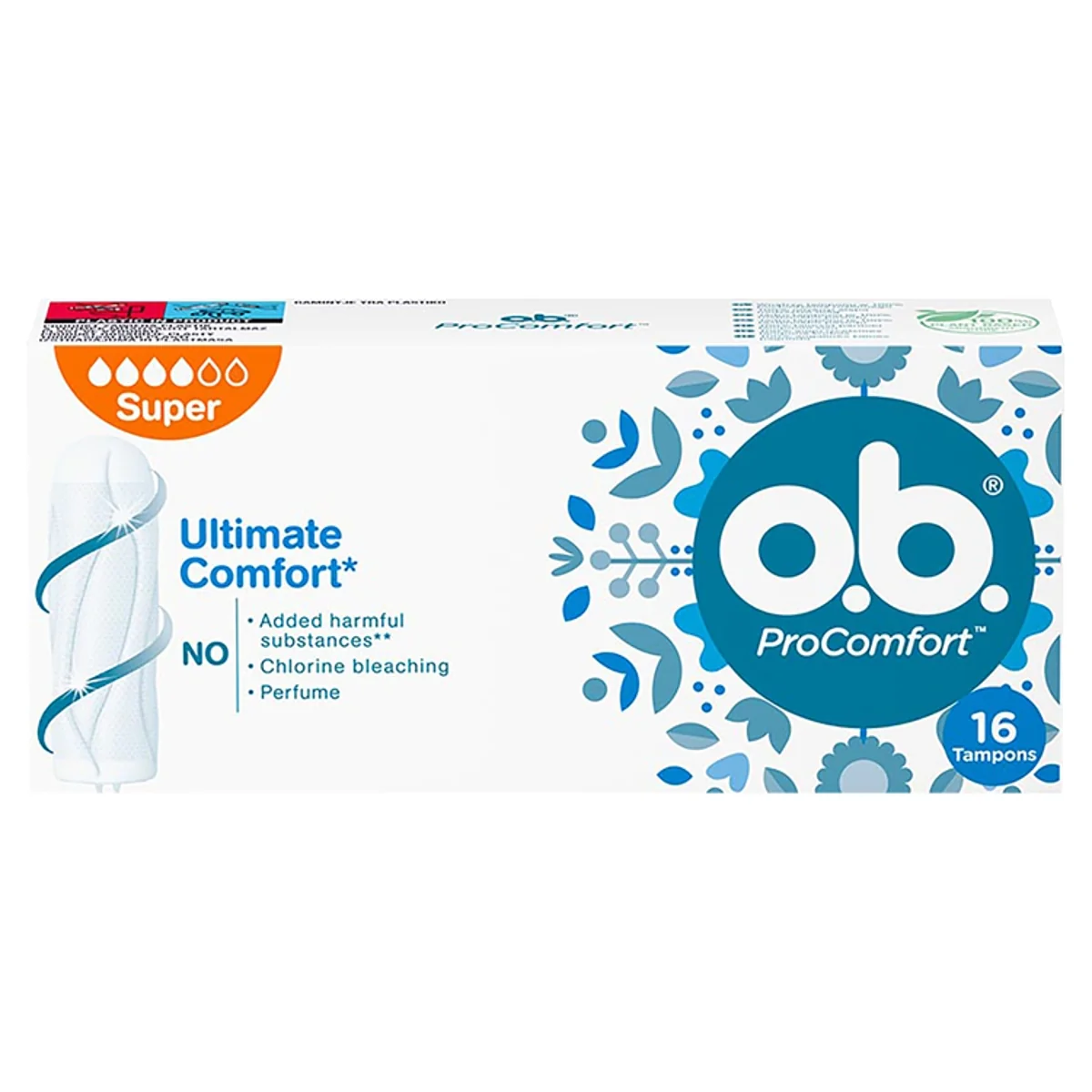 OB ProComfort Super tampony higieniczne, 16 sztuk