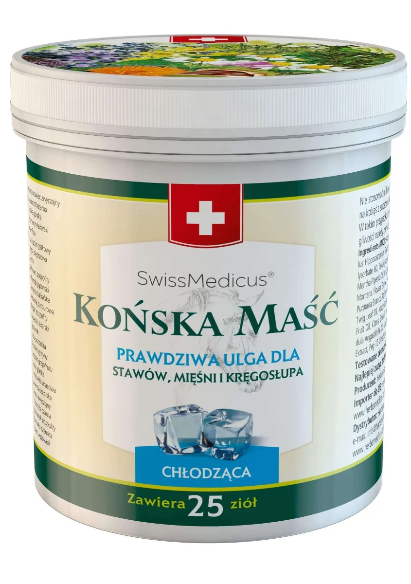 Herbamedicus szwajcarska maść końska chłodząca, 250 ml