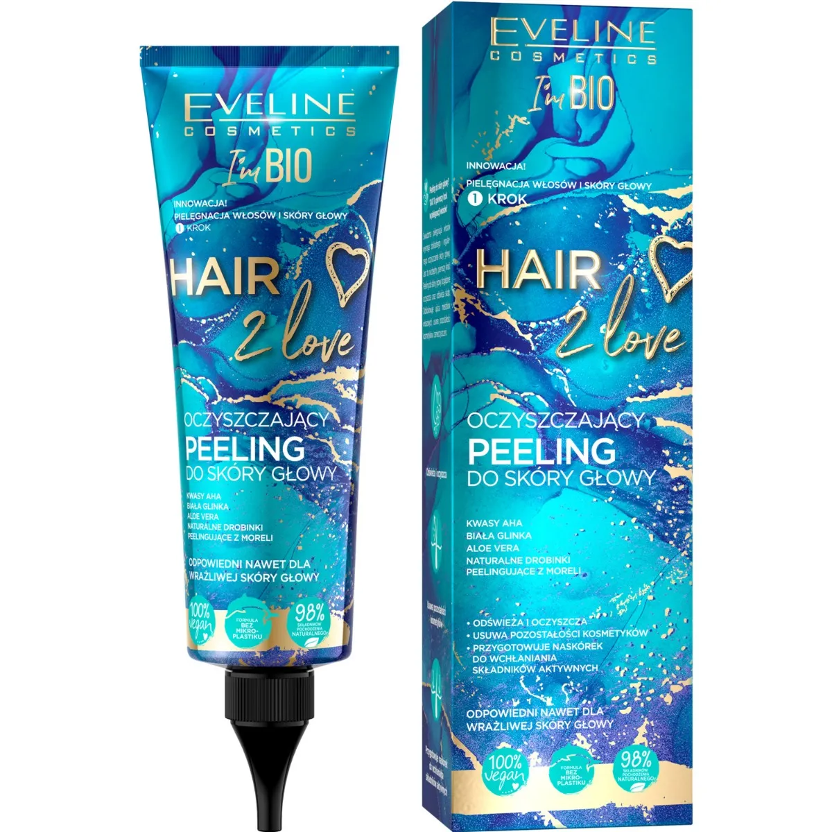 Eveline Cosmetics Hair 2 Love oczyszczający peeling do skóry głowy, 125 ml
