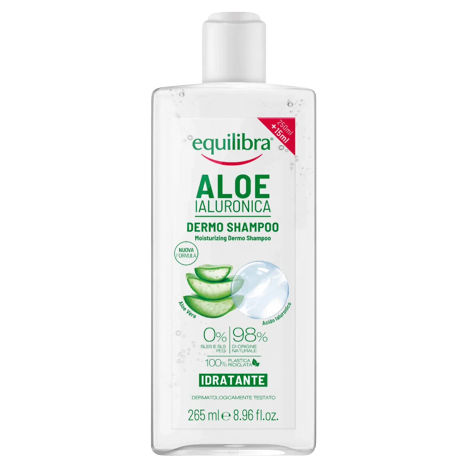 Equilibra Aloesowy szampon do włosów, 250 ml