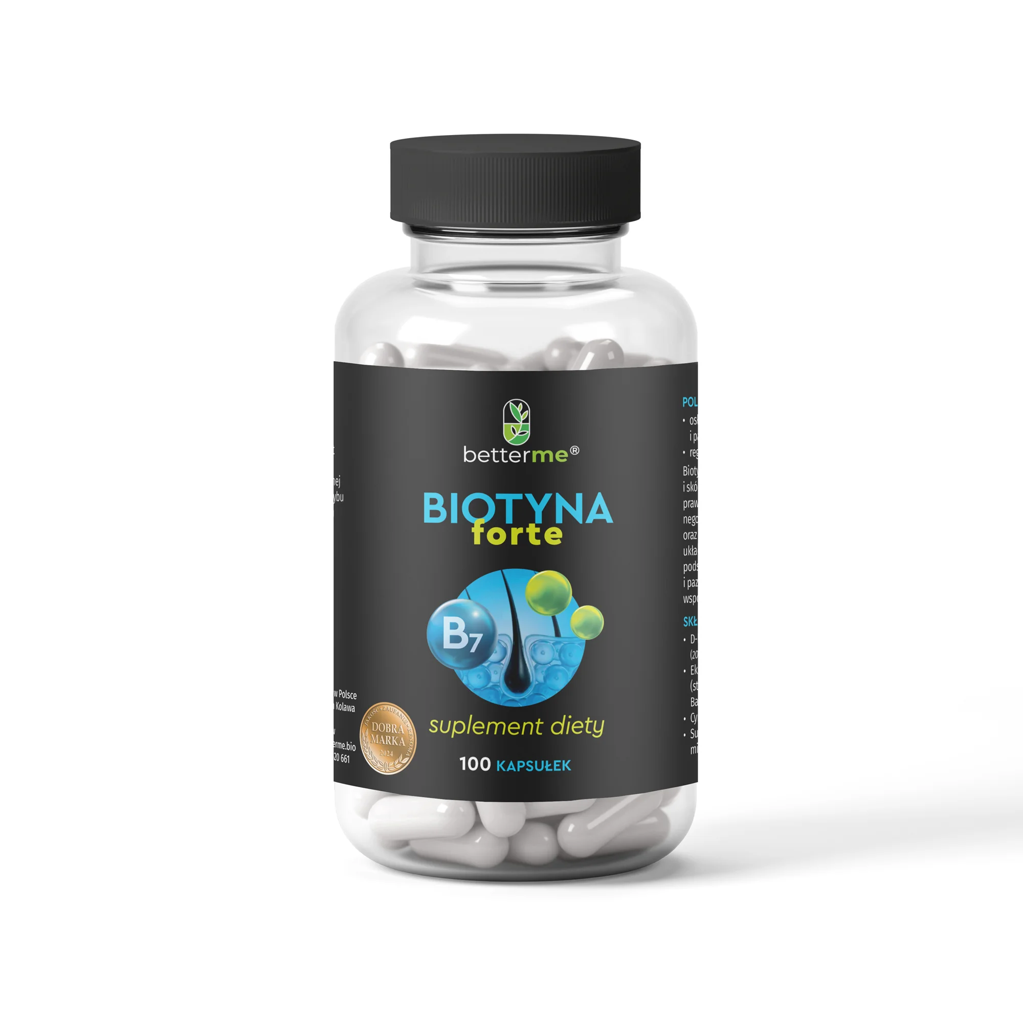 BetterMe Biotyna Forte 100 kapsułek