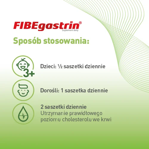 FIBEgastrin rozpuszczalny błonnik prebiotyczny 15 saszetek x  5 g