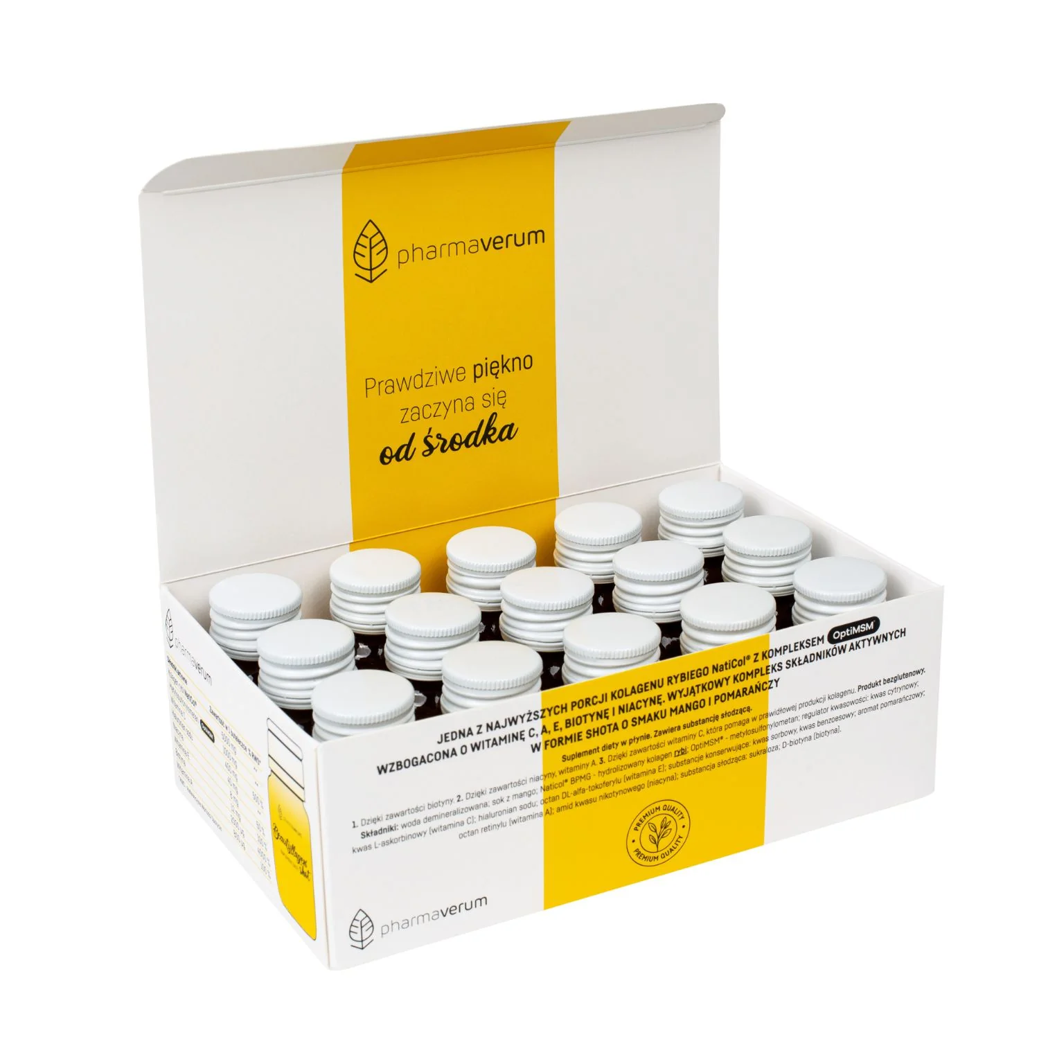 Beautyllagen® Shot Mango-Pomarańcza płyn, 15 x 30 ml