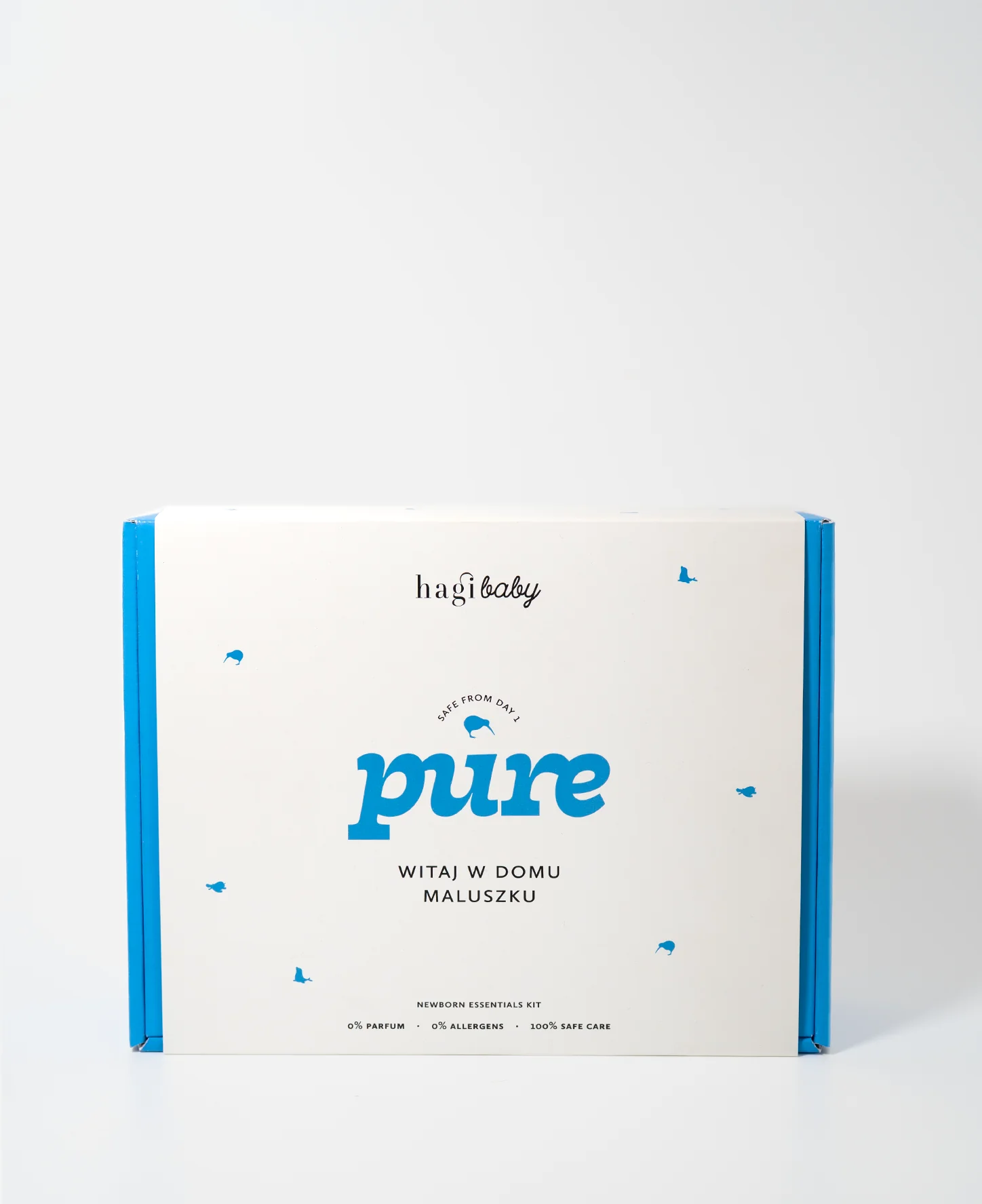 Hagi Baby Pure Zestaw Witaj w Domu Maluszku żel do mycia ciała i włosów, 300 ml + emolient do kąpieli, 200 ml + krem pod pieluszkę, 75 ml + krem do buzi i ciała, 75 ml